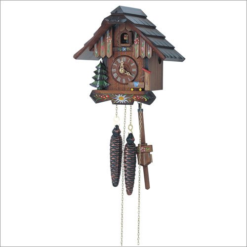 1-Day Hand Painted Flower Cuckoo Clock