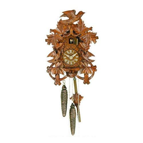 1-Day Wooden Cuckoo Clock in Antique Finish