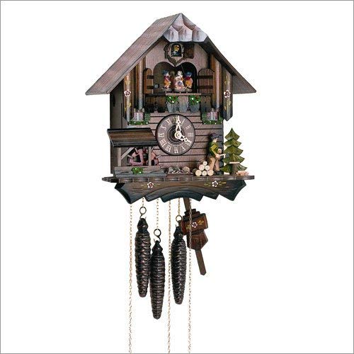 1-Day Black Forest House Children Figurine Cuckoo Clock