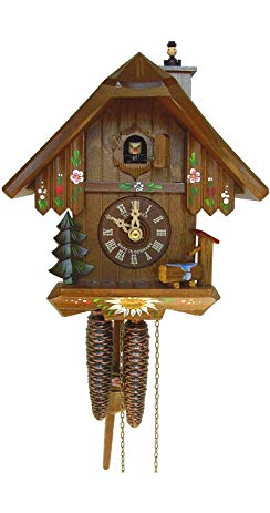 1-Day Black Forest Chimney Sweeper House Cuckoo Clock
