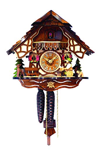Alexandor Taron Home Decor Engstler Weight-driven Full Size Cuckoo Clock - 9.5