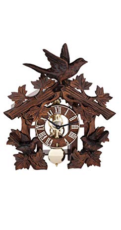 Hermle Table Top Time Only Skeleton Black Forest Clock