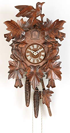 Kammerer Uhren Hekas Cuckoo Clock Seven Leaves, three Birds KA 1614 EX N