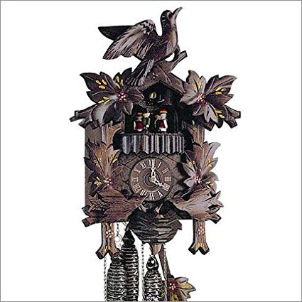 1-Day 9.1 in. Black Forest House Cuckoo Clock