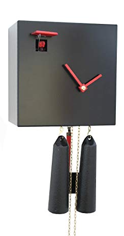 Rombach & Haas Modern cuckoo clock Black Cube, 8 day